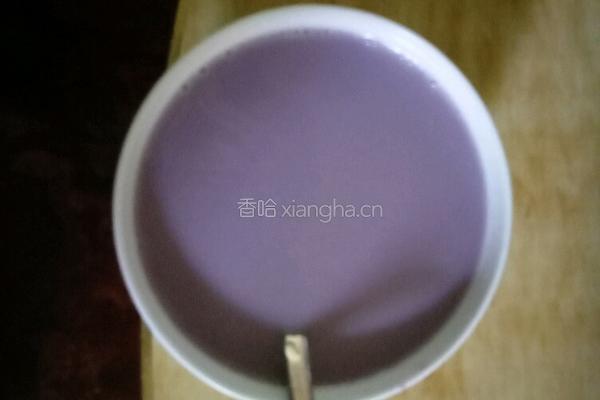 紫薯豆浆糖水的做法图解4