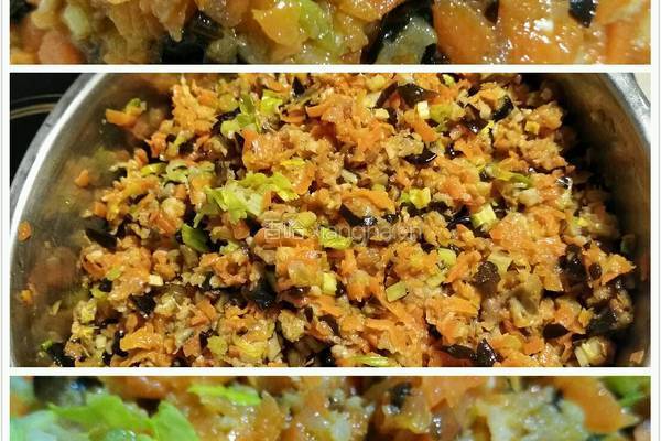 胡萝卜猪肉饺子的做法图解2