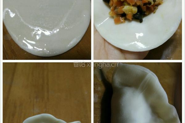 胡萝卜猪肉饺子的做法图解3