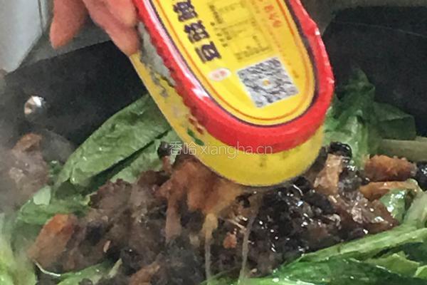 鲮鱼油麦菜的做法图解5