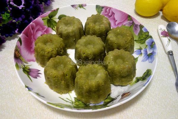 抹茶绿豆糕的做法图解16