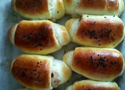 黄油豆沙小面包