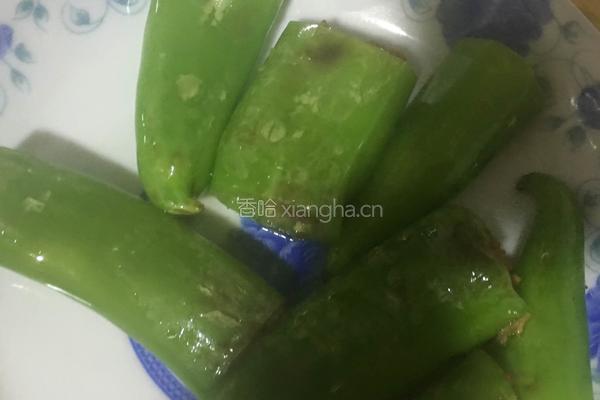 酱焖尖椒盒的做法图解4