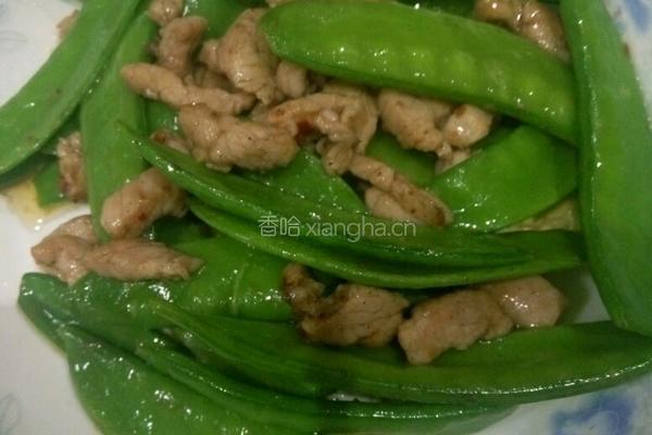 猪里脊小炒荷兰豆的做法图解3