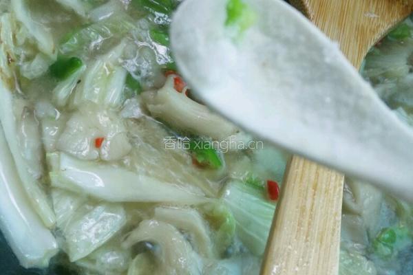 平菇白菜煮面条的做法图解11