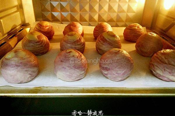 紫薯蛋黄酥的做法图解33
