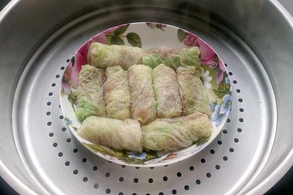 白菜肉卷的做法图解15