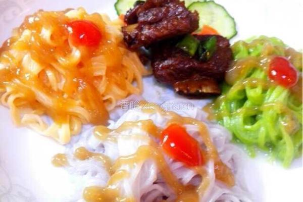 三色蔬菜排骨面（宝宝面)的做法图解5