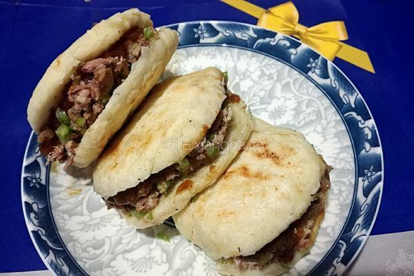 椒盐发面饼 肉夹馍的做法图解13