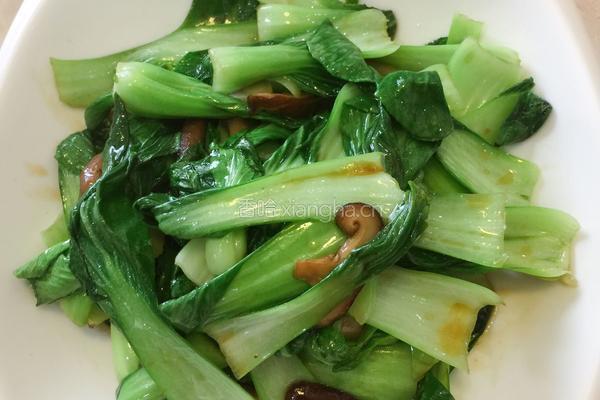 香菇油菜的做法图解8