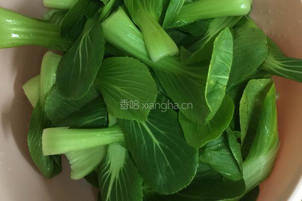 香菇油菜的做法图解2