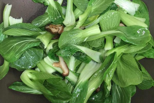 香菇油菜的做法图解6
