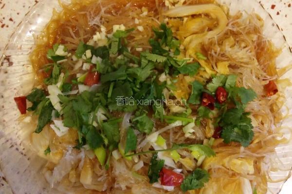蒜蓉粉丝娃娃菜的做法图解2