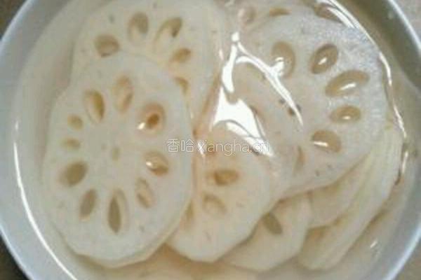 回锅藕片的做法图解3