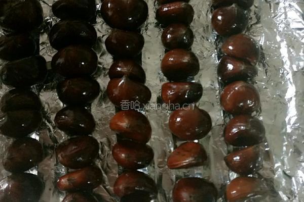 烤蜂蜜板栗的做法图解4