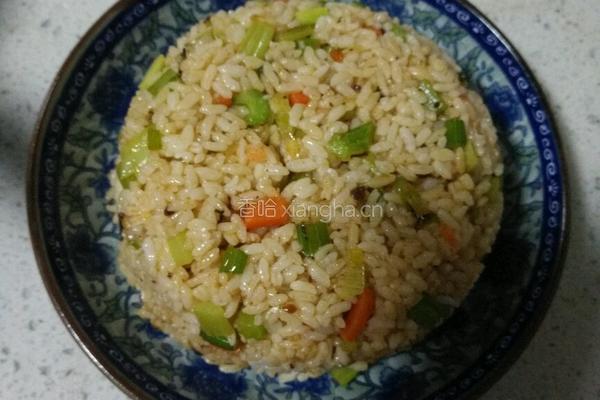 双蔬炒米（芹菜胡萝卜版）的做法图解16