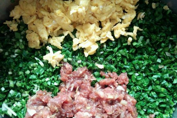 韭菜牛肉鸡蛋（三鲜）水饺的做法图解4