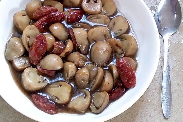 草菇炒腊味