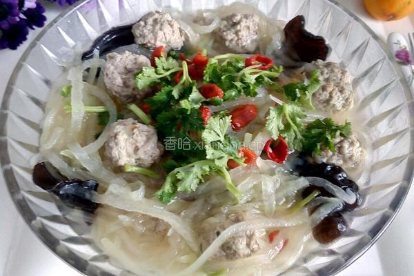 白萝卜丝牛肉丸子的做法图解12