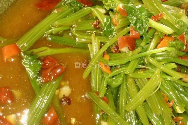 凉拌芹菜的做法图解5