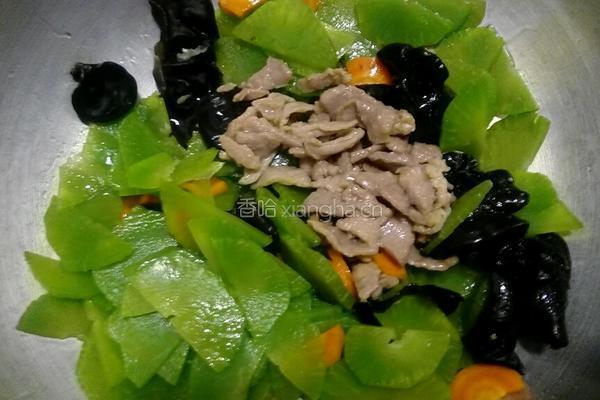 青笋炒肉的做法图解10