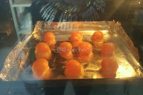 熊猫蛋黄酥的做法图解5