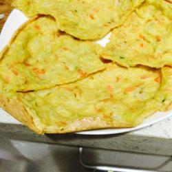 娃娃菜葫萝卜丝鸡蛋饼的做法[图]