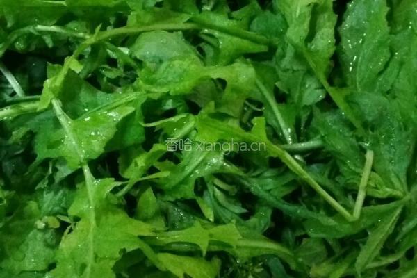 腊肉煮荠荠菜的做法图解1