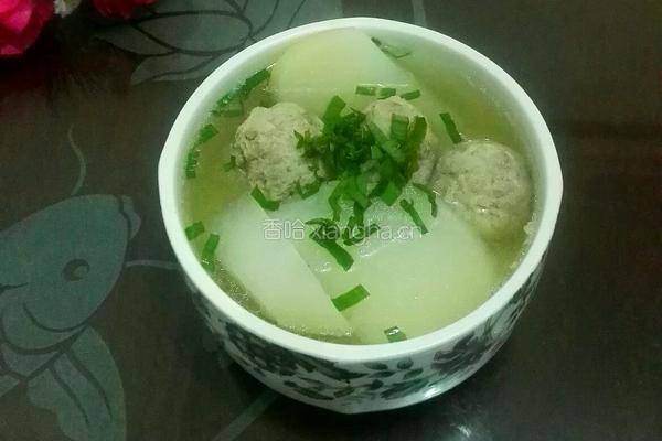 萝卜肉丸汤的做法图解6