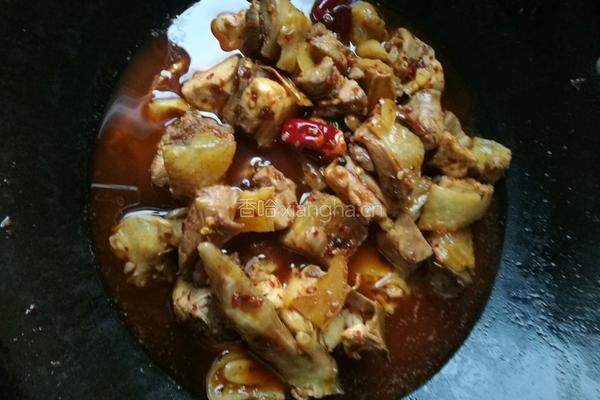 香辣鸡肉的做法图解5