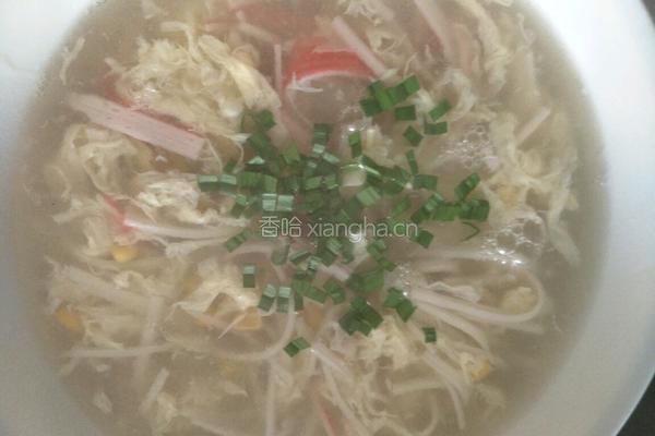 蟹肉玉米汤的做法图解8