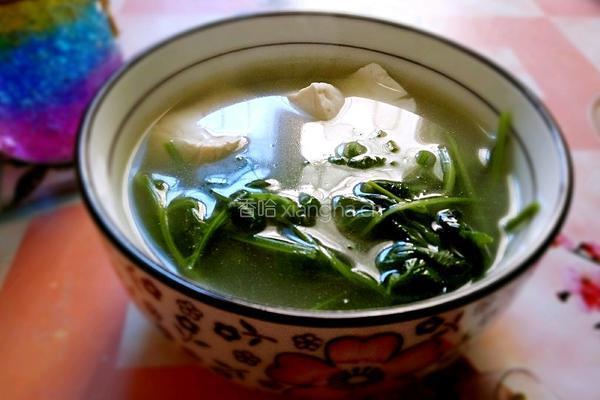 芫荽豆腐汤的做法图解5
