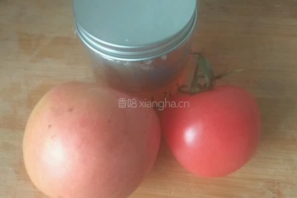 番茄苹果蜂蜜汁的做法图解1