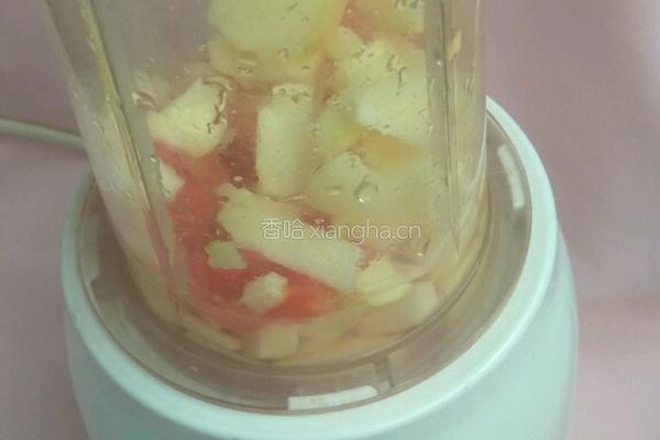 番茄苹果蜂蜜汁的做法图解4