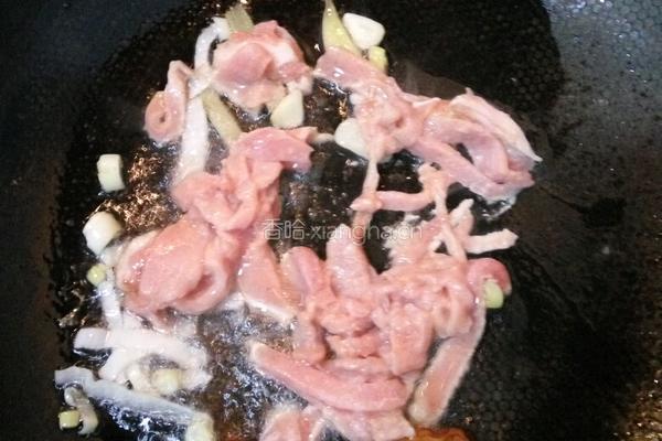 青椒炒肉丝的做法图解5