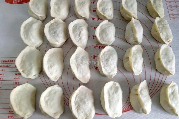 白萝卜猪肉馅水煎饺的做法图解13