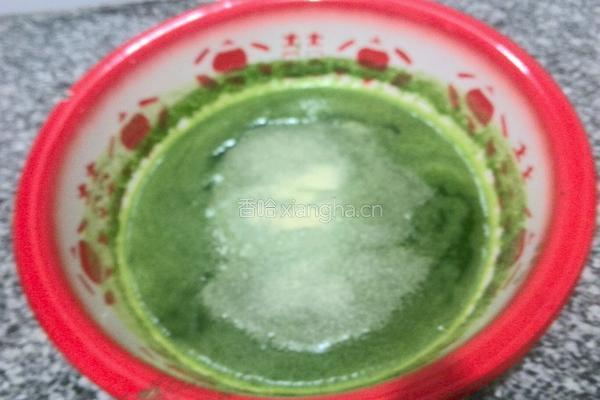 春色满餐桌之菠菜汁面团的做法图解2