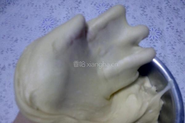 奶香椰茸辫子面包的做法图解4