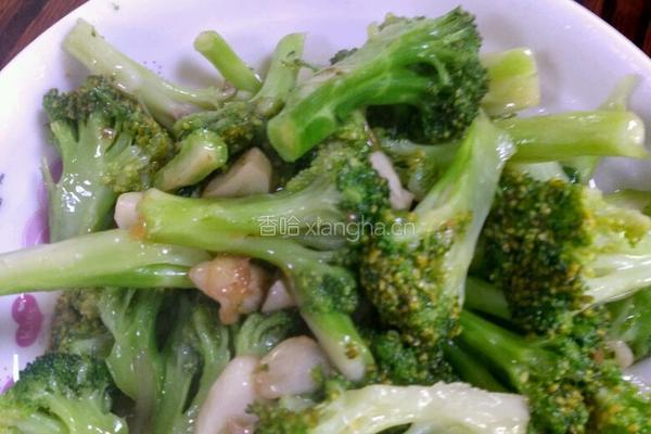 蒜香西兰花的做法图解5