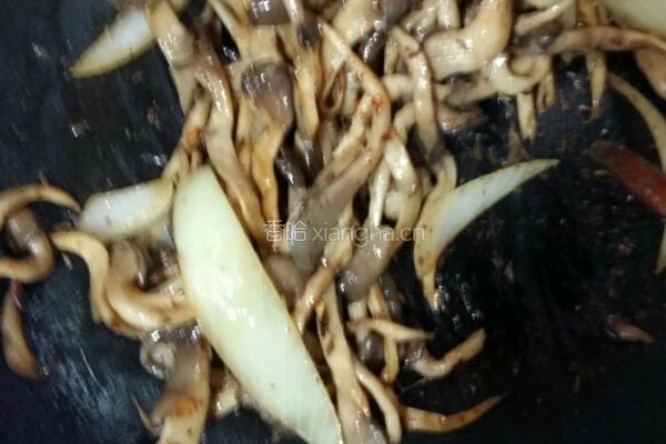 炒烤平菇的做法图解6