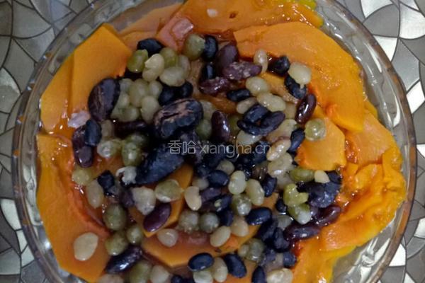 蜜豆南瓜的做法图解7
