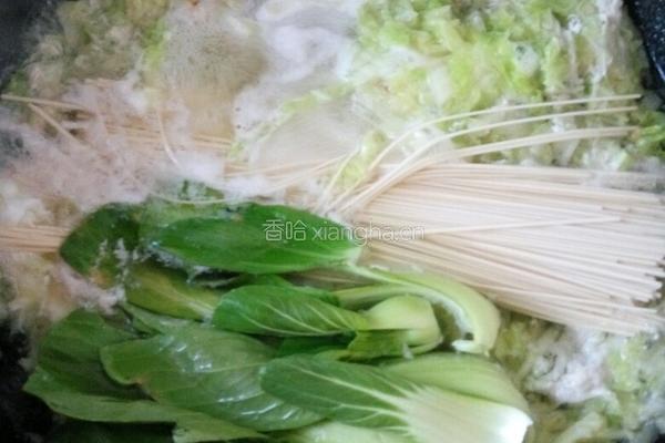 蔬菜鸡蛋龙须面的做法图解8