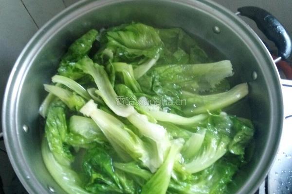 蒜蓉酱油生菜的做法图解4