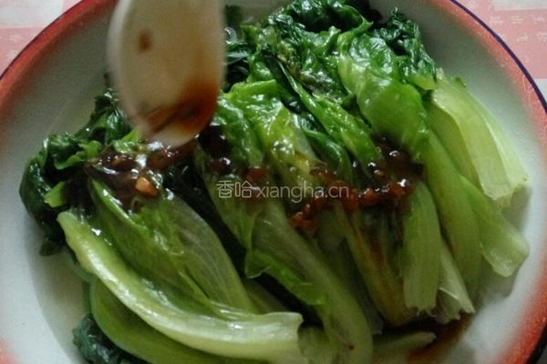 蒜蓉酱油生菜的做法图解5