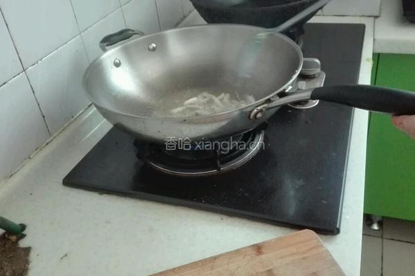 蒜苔炒肉丝的做法图解4