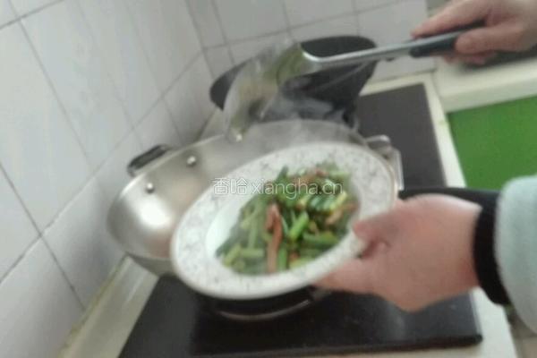 蒜苔炒肉丝的做法图解6