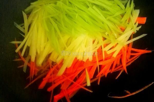 肉沫炒三丝的做法图解5
