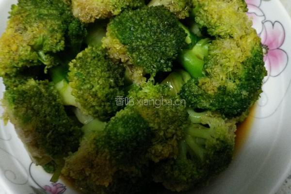 蒸鱼豉油西兰花的做法图解7