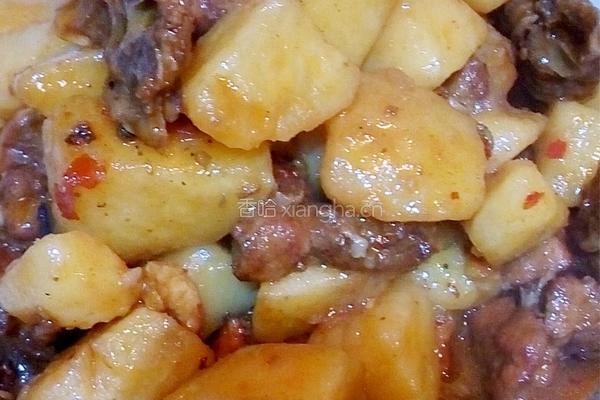 土豆烧排骨的做法图解9