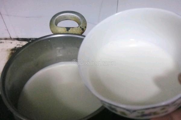 椰丝牛奶小方的做法图解4